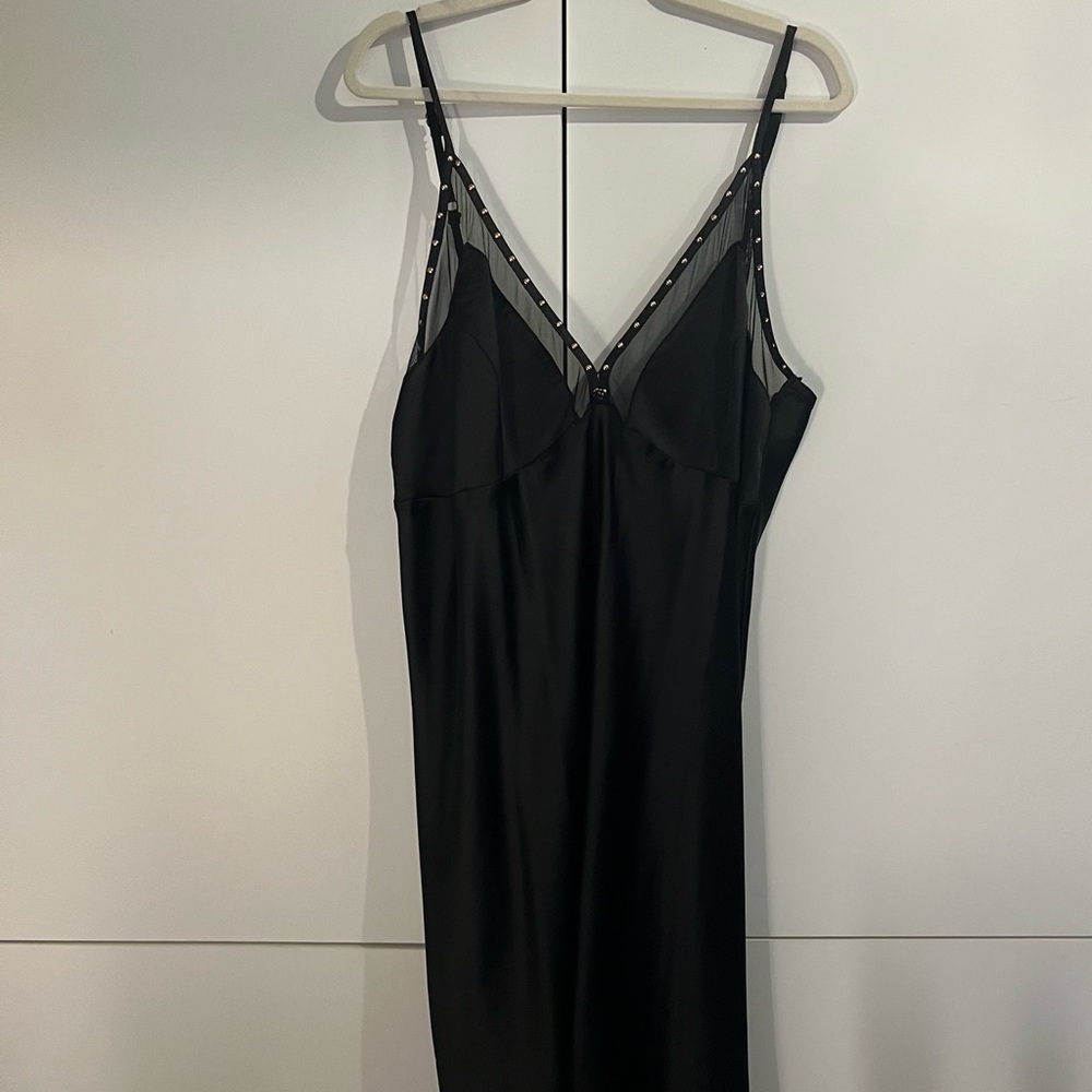 Ashley Graham Black Sheer Chemise